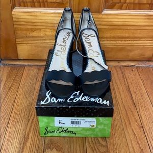 Sam Edelman Odila Black Leather Heels!